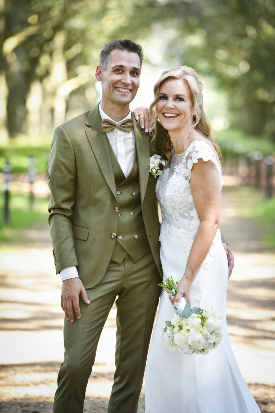 Wim en Mieke tijdens hun burgerlijke trouw bij Cortewalle.